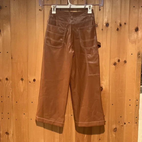 New STAUD domino faux leather pants - Picture 3 of 8